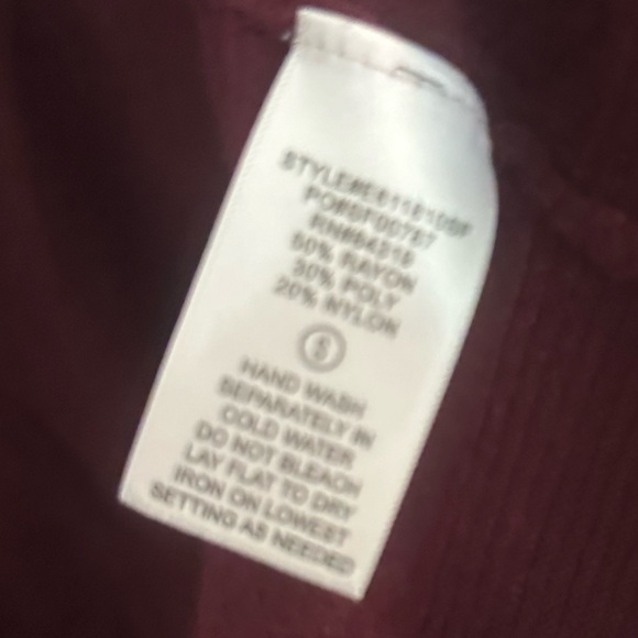 Stitch Fix Evolution by Cyrus open front burgundy cardigan Sz S NWT Office Work - Picture 5 of 5